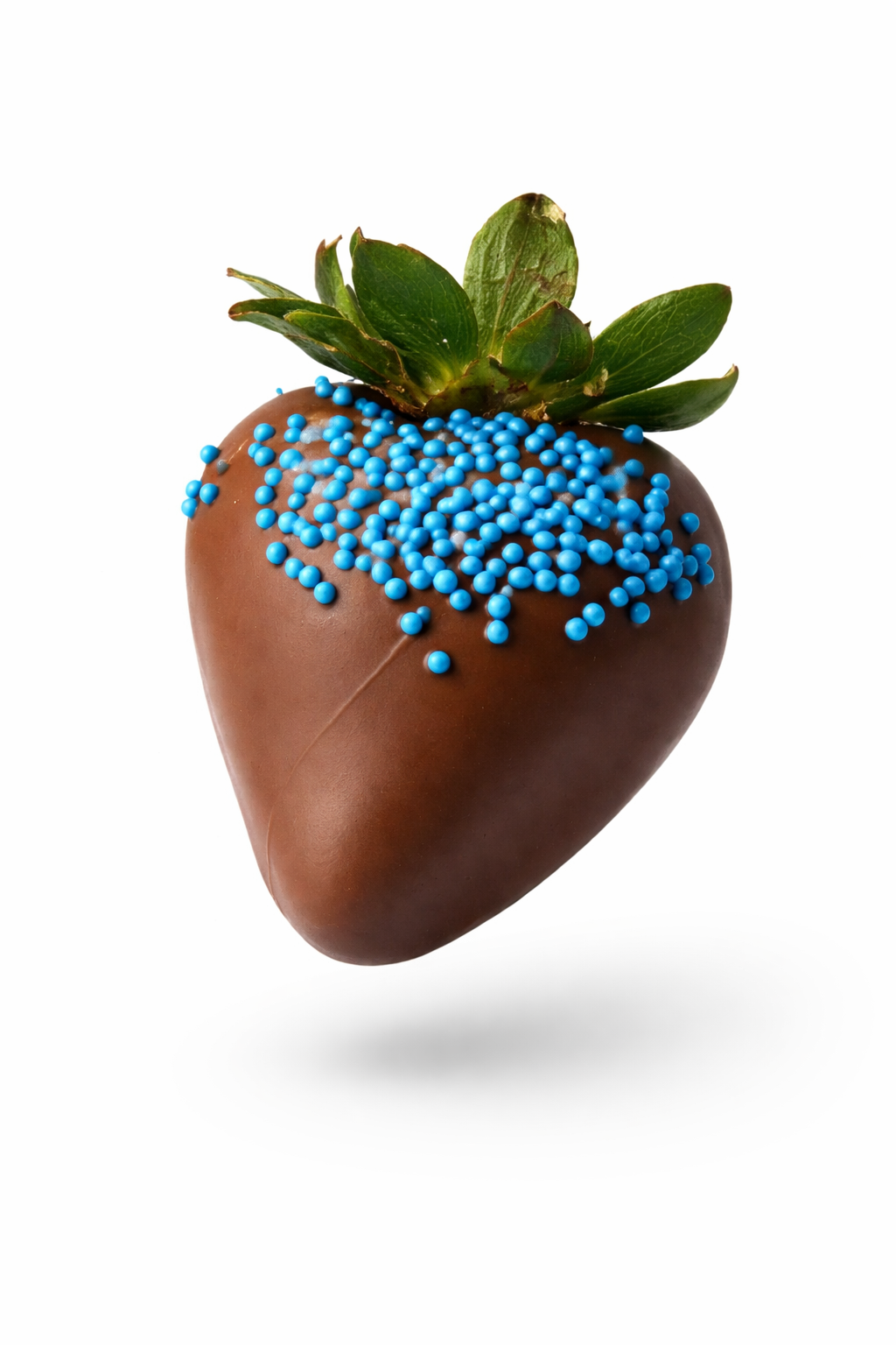 Fraise chocolat blanc logo doré